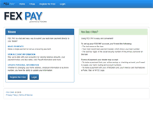 Tablet Screenshot of myfexaccount.com